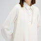 Abito midi minimal in crepe con scollo a V