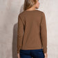 Maglia donna basic in cotone elasticizzato