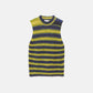Gilet in maglia a righe