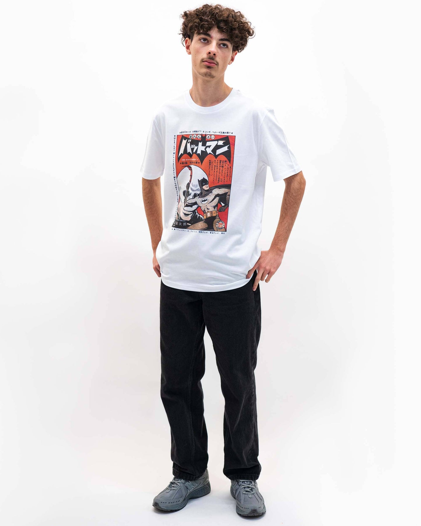 T-shirt Bat Manga in cotone biologico