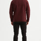 Giacca overshirt chic bordeaux in cotone