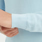 Maglione sportivo uomo in cotone azzurro con zip