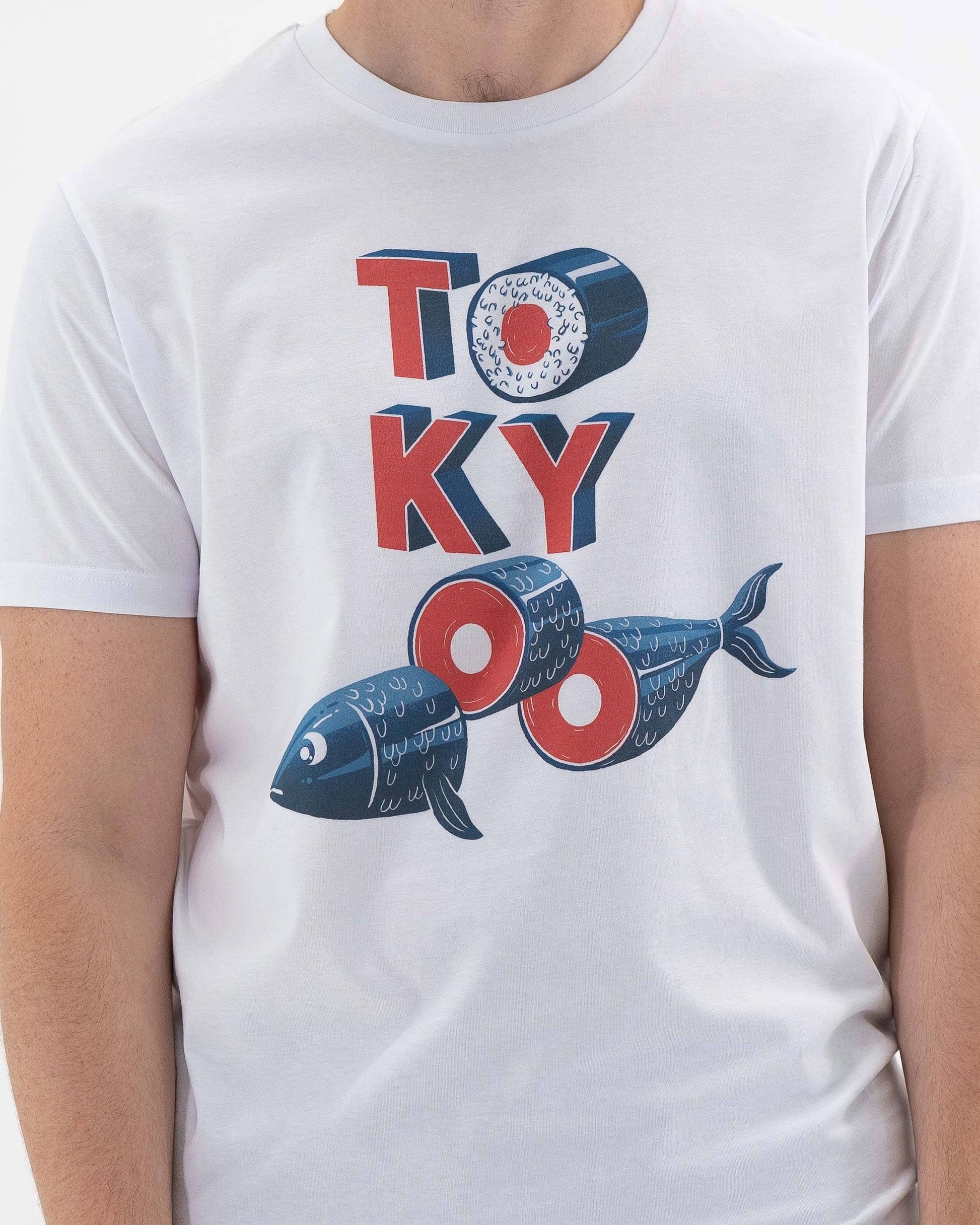 T-shirt Tokyo con grafica di cibo giapponese