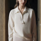 Maglione polo in puro cashmere