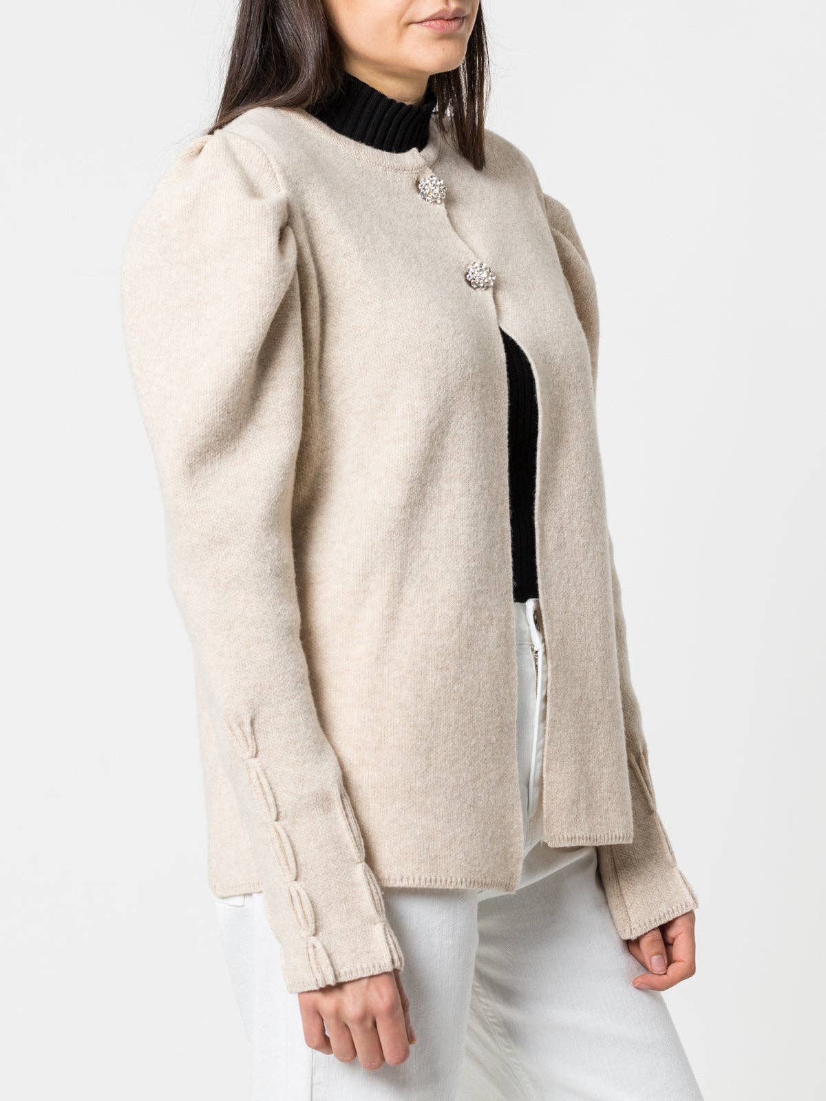 Giacca Ombreira in lana con bottoni gioiello