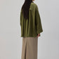 Camicia oversize in raso
