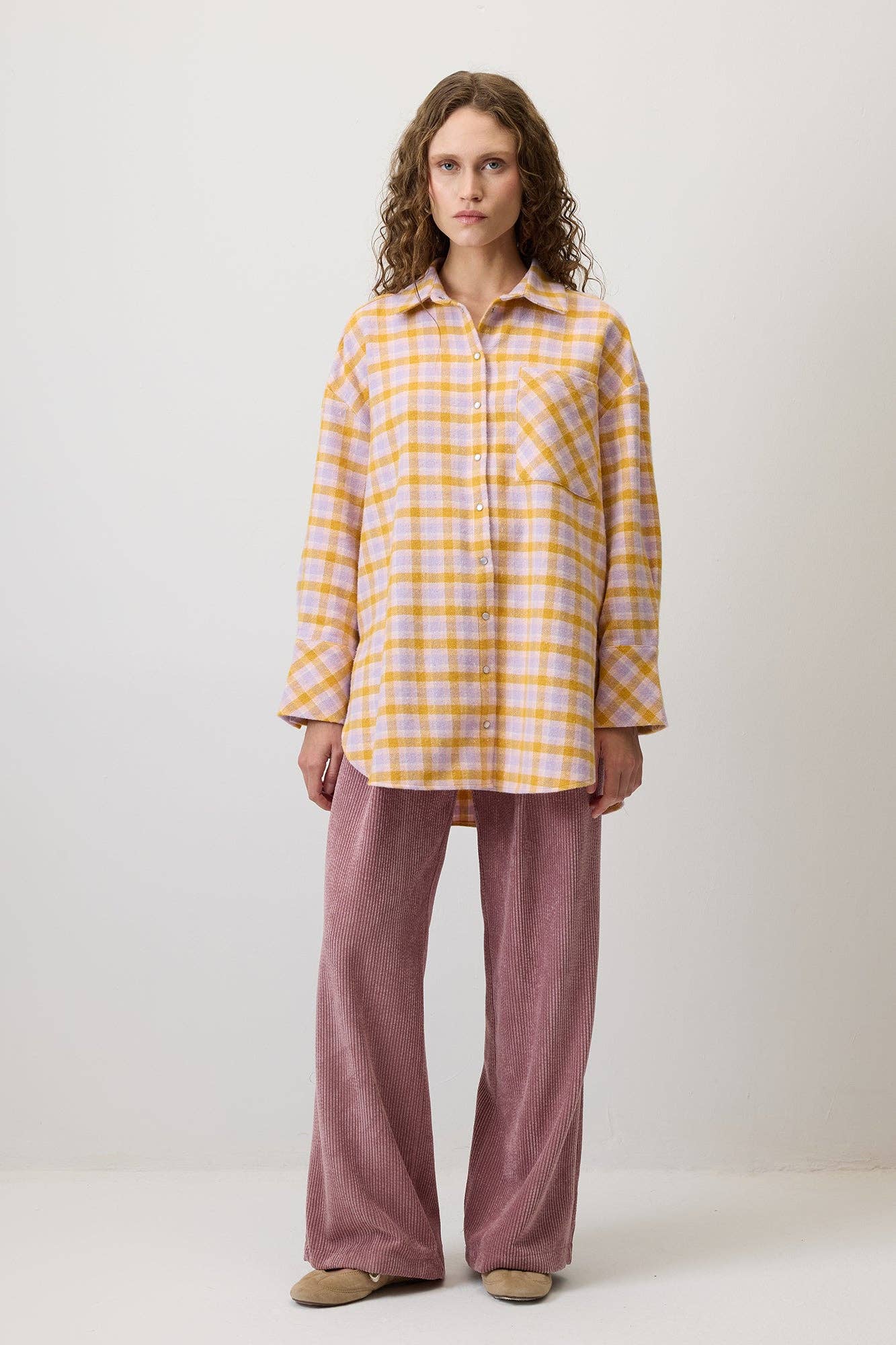 Camicia oversize a quadri stile boscaiolo