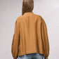 Blusa fluida ricamata in cotone
