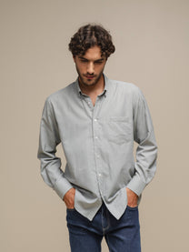 Camicia uomo classica in cotone e poliestere
