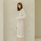 Cardigan maxi all’uncinetto in cotone