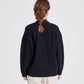 Cardigan Mette in lana d’agnello biologica nero