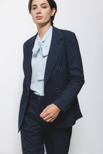 Blazer doppiopetto a quadri