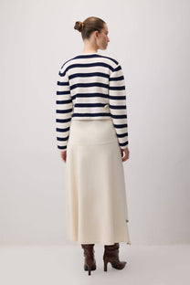 Cardigan in maglia a righe