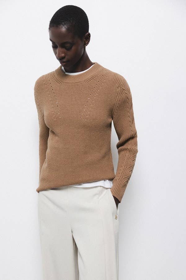 Maglione a maglia strutturata