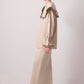 Camicia con maxi colletto a contrasto e volant