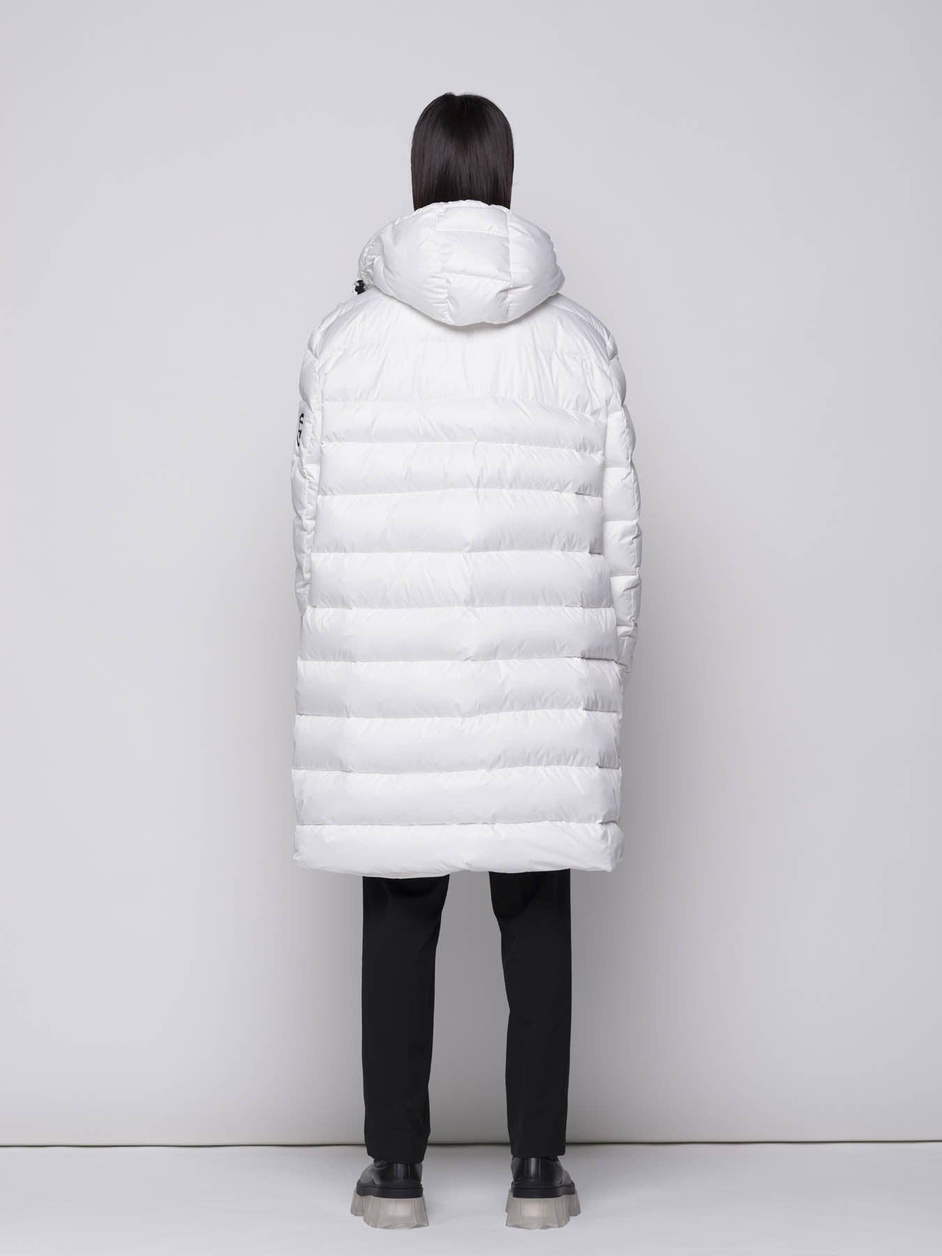 Parka Imbottito Lungo con Cappuccio Rimovibile