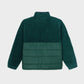 Giacca sherpa imbottita bicolore verde