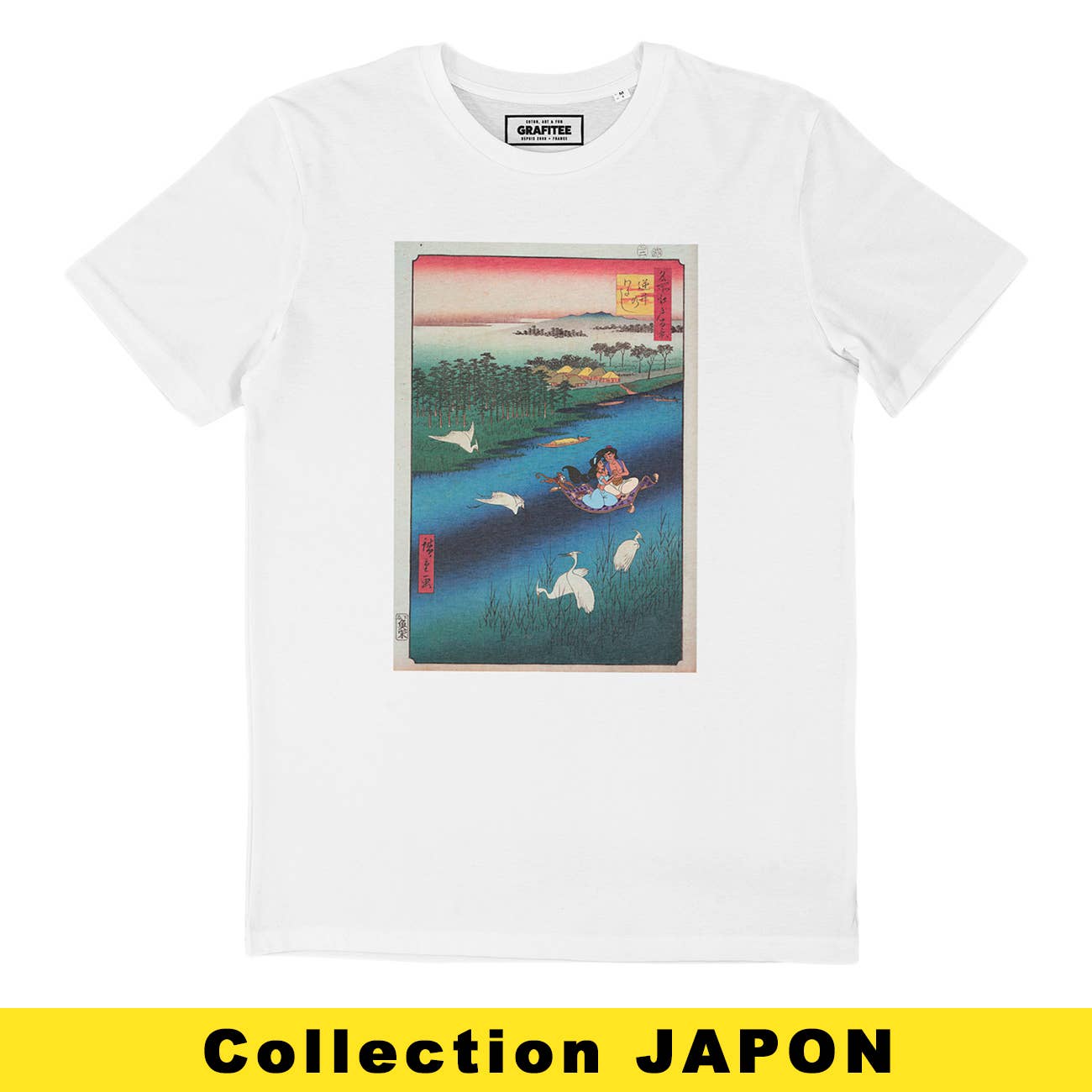 T-shirt unisex in cotone biologico con stampa Floating Aladdin