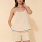 Top Tilda in mussola di cotone con spalline sottili