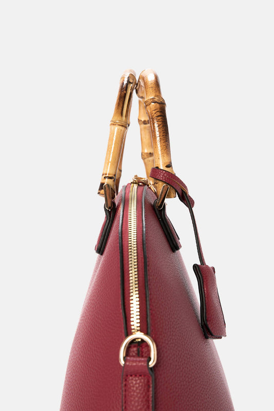 Borsa con manici in bambù