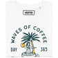 T-shirt estiva Waves Of Coffee con grafica