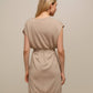 Gilet lungo in rete metallica con cintura