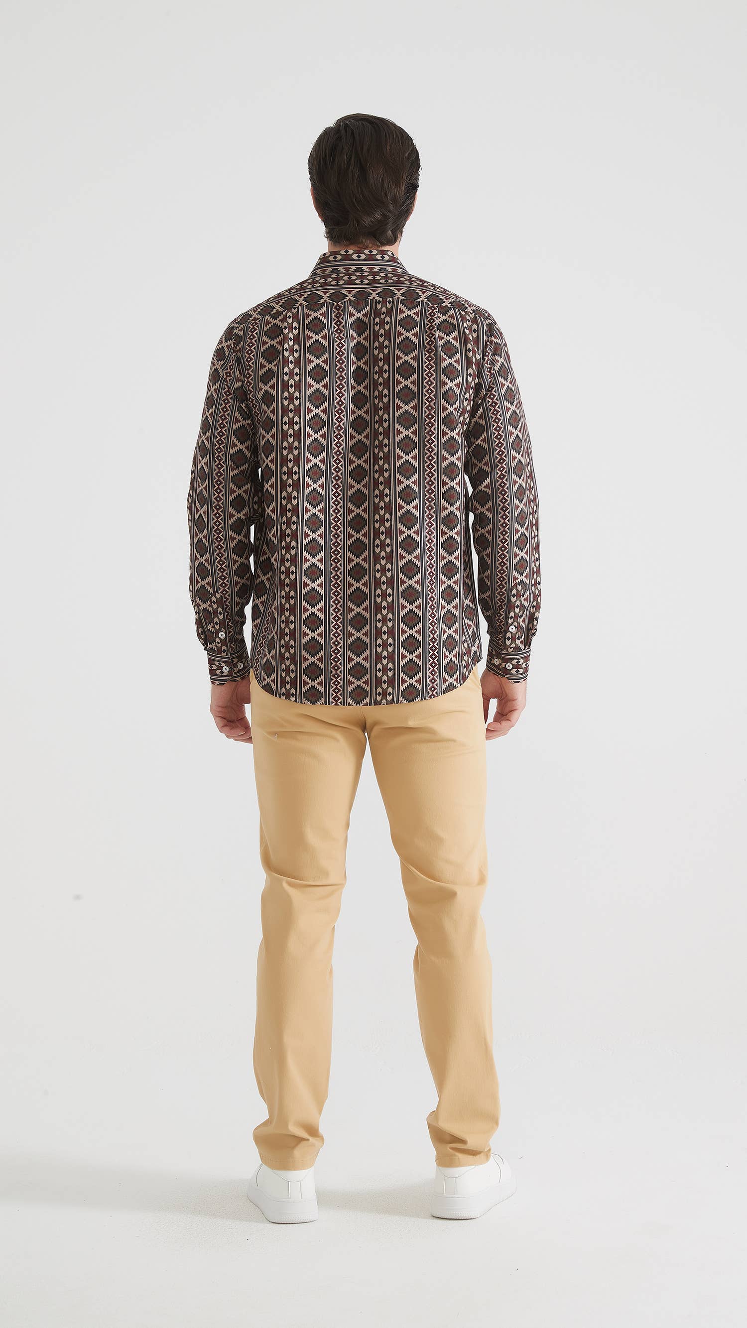 Camicia comfort a fantasia