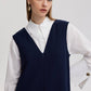 Tuta smanicata a gamba larga blu navy