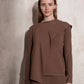 Maglione in maglia con sciarpa abbinata