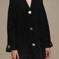Cardigan cappotto in maglia oversize con bottoni