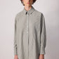 Tunica a micro-quadretti relaxed in misto cotone