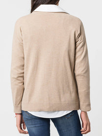 Cardigan con bottoni in madreperla in lana e cashmere