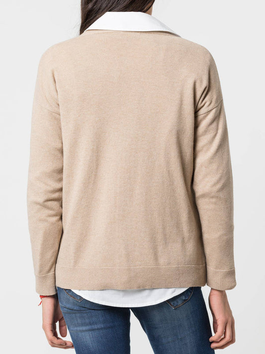 Cardigan con bottoni in madreperla in lana e cashmere