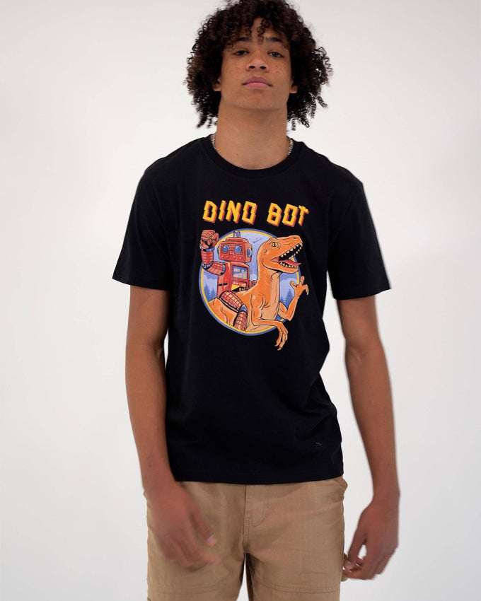 T-shirt Dino Bot con grafica vintage