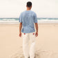 T-shirt basic oversize blu reale