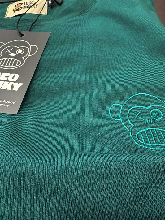 T-shirt Puro Loco B verde scuro LOCO MONKY