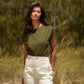 T-shirt girocollo in cotone 100%