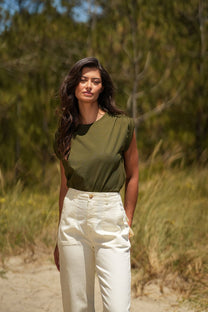 T-shirt girocollo in cotone 100%