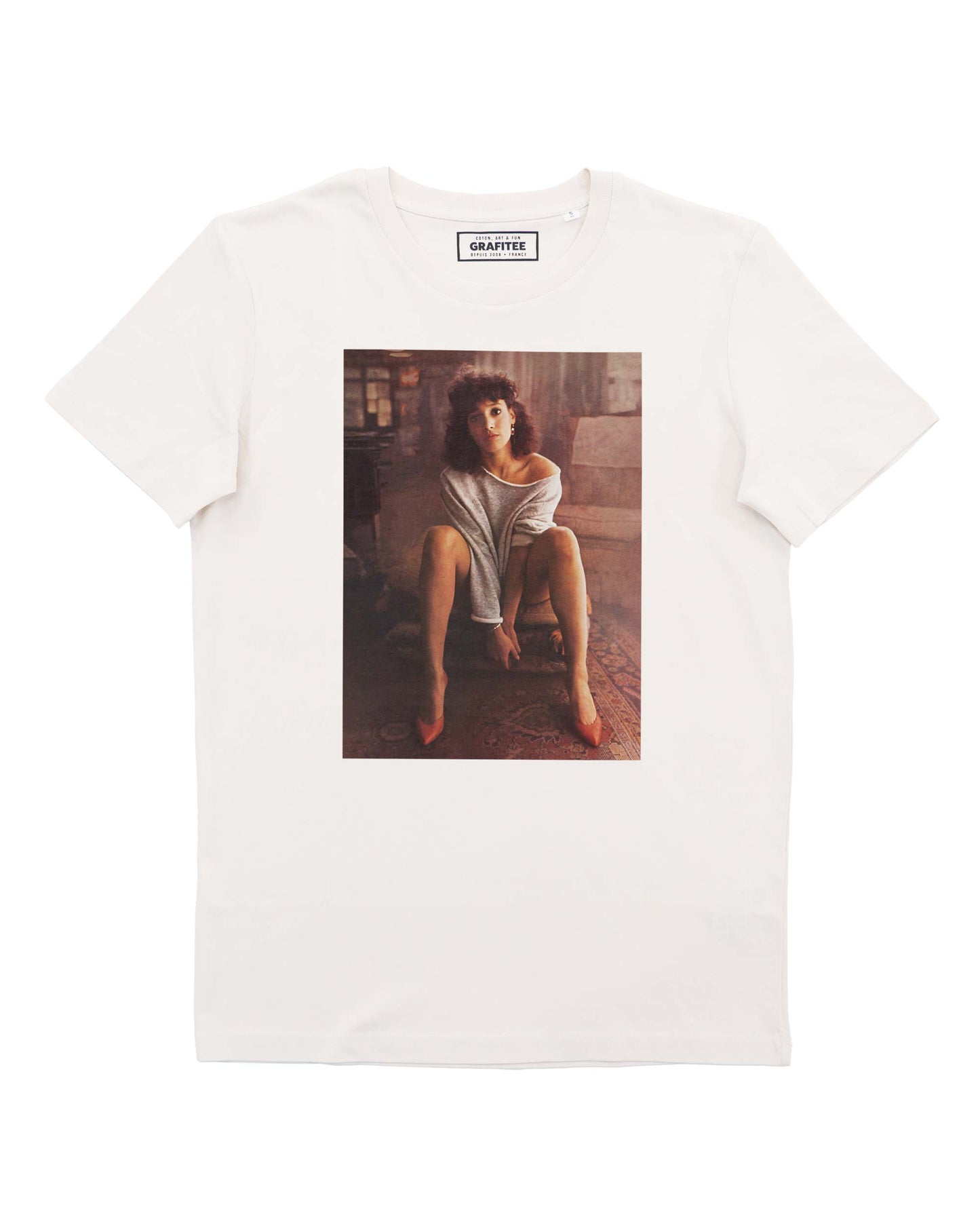 T-shirt Flashdance con foto cult anni ’80