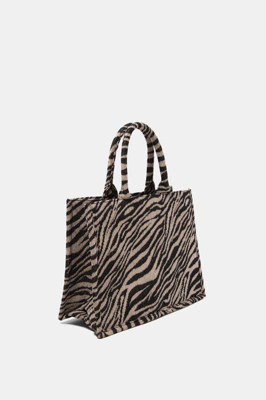 Borsa Tote Zebrata con Tracolla