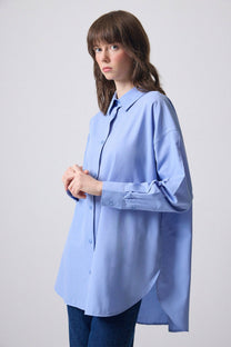 Camicia in popeline oversize