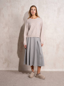 Maglione in maglia con motivo a rombi