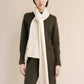 Sciarpa a coste in misto cashmere
