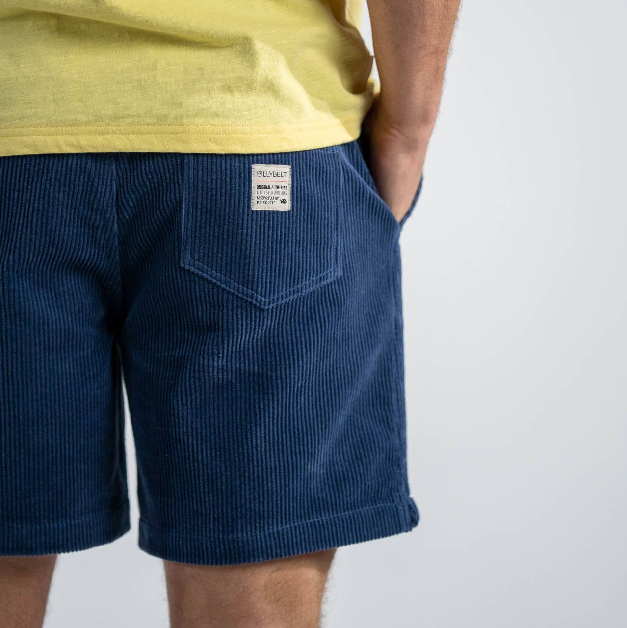 Pantaloncini in velluto blu navy Beach Horizon