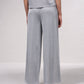 Pantaloni palazzo in lurex con coulisse