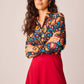 Camicia messicana Bellota floreale multicolor