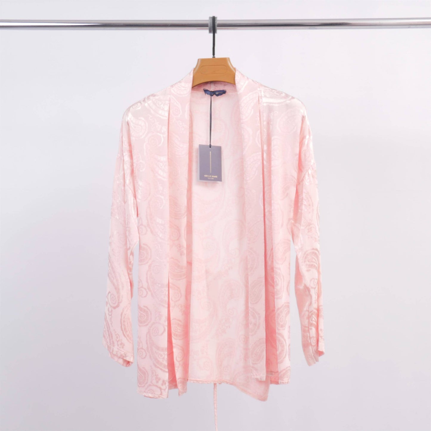 Giacca kimono goffrata in viscosa