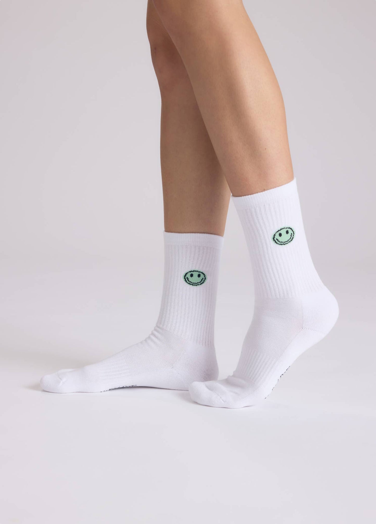 Calze Smiley verde pastello