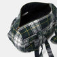 Borsa trapuntata tartan con zip