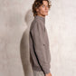 Maglione uomo in maglia con zip al collo